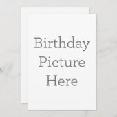 Enkele uitnodiging, Maat: 12,7  x 17,8 cm, Papier: Signature Mat, Enveloppen: Wit (Voorkant / Achterkant)