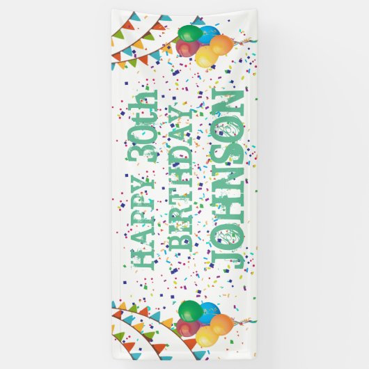 Op maat gemaakte verjaardagsbanner spandoek (Verticaal)