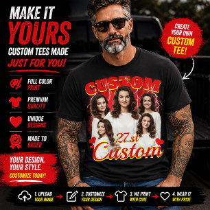 Op maat gemaakte verjaardagscadeau-bootleg voor je t-shirt