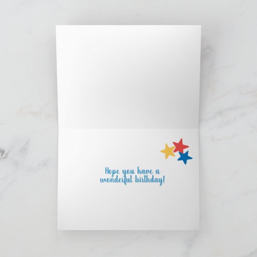 Op maat gemaakte verjaardagscadeaus voor echtgenot feestdagen kaart (Binnen)