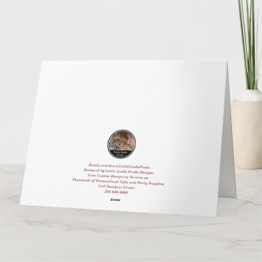 Op maat gemaakte, verjaardagskaarten voor veehoude kaart (Achterkant)