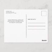 Op maat gemaakte verjaardagsuitnodiging voor honde briefkaart (Achterkant)