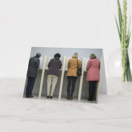 Op maat gemaakte verkiezingsfoto wenskaart kaart