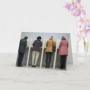 Op maat gemaakte verkiezingskaart met foto kaart