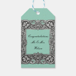 Op maat gemaakte Victoriaanse rolwerklijst – Elega Cadeaulabel