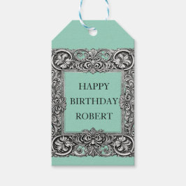 Op maat gemaakte Victoriaanse rolwerklijst – Elega Cadeaulabel