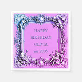 Op maat gemaakte Victoriaanse rolwerklijst Elegant Servet