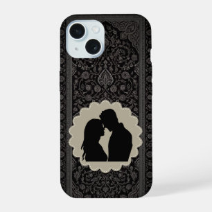 Op maat gemaakte vintage cameo silhouet telefoonho iPhone 15 case