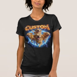 Op maat gemaakte vintage gewassen shirt voor honde