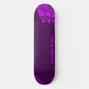 Op maat gemaakte vintage gotische roosgravure persoonlijk skateboard