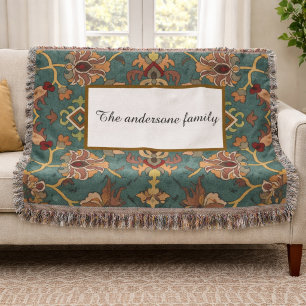 Op maat gemaakte vintage Perzische familienaam hui Deken