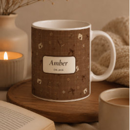 Op maat gemaakte vintage zachte boekenlezer lint c koffiemok