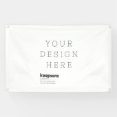 Op maat gemaakte vinyl banner 76 x 122 cm (Horizontaal)