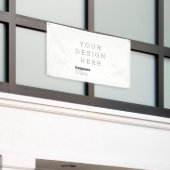 Op maat gemaakte vinyl banner 76 x 122 cm (Buitenkant Gebouw)