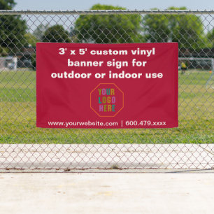 op maat gemaakte vinyl banner voor buiten of binne