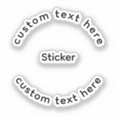 Op maat gemaakte vinyl sticker (Voorkant)