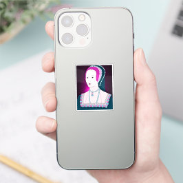 Op maat gemaakte vinyl sticker van Anne Boleyn