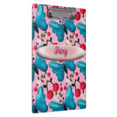 Op maat gemaakte vlinder bloemenpatroon cadeau klembord (Rechts)