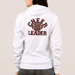 Op maat gemaakte voetbal cheerleader hoodie