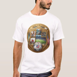 Op maat gemaakte voetbal vader T-shirt