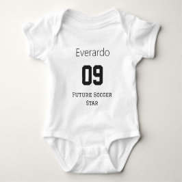 Op maat gemaakte voetbaltenue voor baby's met naam romper