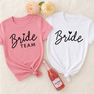 Op maat gemaakte vrijgezellenfeest shirt voor brui