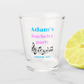 Op maat gemaakte vrijgezellenfeest shotglas shot glas (Voorkant)