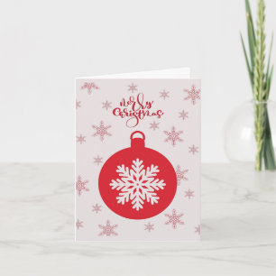 Op Maat Gemaakte Vrolijke Kerst Kerstmis Feestelij Feestdagen Kaart