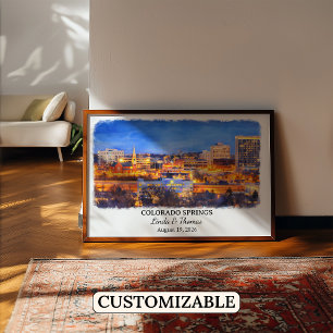 Op maat gemaakte wanddecoratie Colorado Springs, C Poster