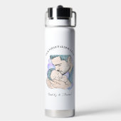 Op maat gemaakte waterfles voor de eerste Vaderdag (Achterkant)