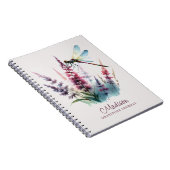 Op maat gemaakte waterverf libel dankbaarheidsjour notitieboek (Rechterzijde)