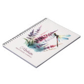 Op maat gemaakte waterverf libel dankbaarheidsjour notitieboek (Linkerzijde)