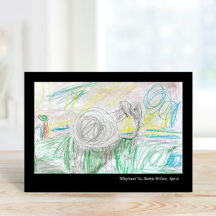 Op maat gemaakte wenskaarten met het kunstwerk van kaart