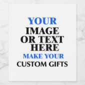 Op maat gemaakte wijnlabels online - Persoonlijke  Wijn Etiket (Enkel label)