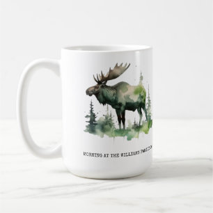 Op maat gemaakte Williams Family Lodge Watercolor Koffiemok