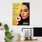 Op maat gemaakte wimperextensies Studio middelgrot Poster (Thuiskantoor)