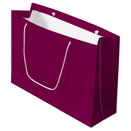 Op maat gemaakte witte cadeautas met merknaam | Gr (Voorkant Gekanteld)