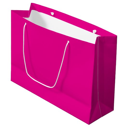 Op maat gemaakte witte cadeautas met merknaam | Gr (Voorkant Gekanteld)
