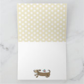 Op maat gemaakte worsthond Dachshund Moederdagkaar Kaart (Binnen)