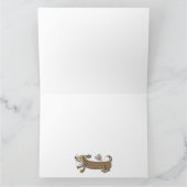 Op maat gemaakte worsthond Dachshund Valentijnsdag Kaart (Binnen)