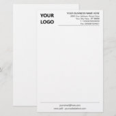 Op Maat Gemaakte Zakelijke Briefpapier Ontwerp Uw  (Voorkant / Achterkant)