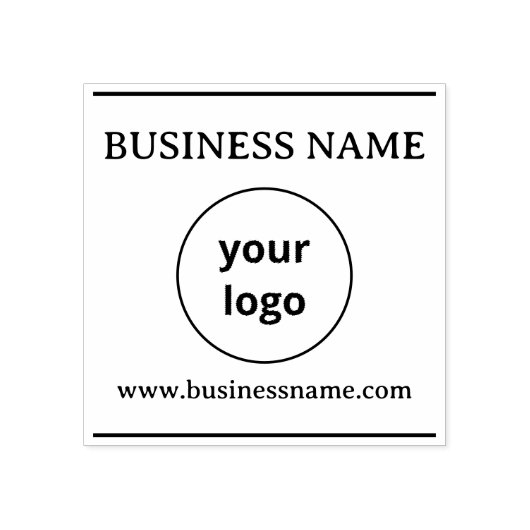 Op maat gemaakte zakelijke logo stempel (Afrduk)