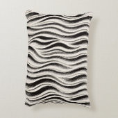 Op maat gemaakte zebra streep accentkussen – Geper Accent Kussen (Achterkant (Verticaal))