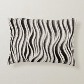 Op maat gemaakte zebra streep accentkussen – Geper Accent Kussen (Achterkant)