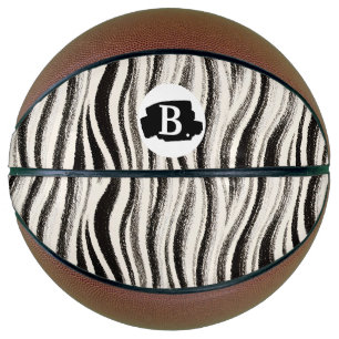Op maat gemaakte zebra streep basketbal
