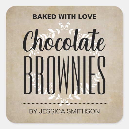 Op maat gemaakte zelfgemaakte label HM001_08sqv3 (Voorkant)