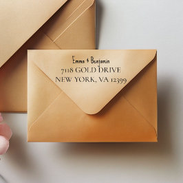 Op maat gemaakte zelfinkende adresstempel van rubb  zelfinktende stempel