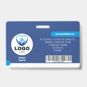 Op maat gemaakte ziekenhuis- en bedrijfs-ID-badge Badge (Achterkant)