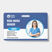 Op maat gemaakte ziekenhuis- en bedrijfs-ID-badge Badge (Voorzijde)