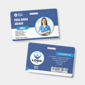 Op maat gemaakte ziekenhuis- en bedrijfs-ID-badge Badge (Voor- en achterkant)
